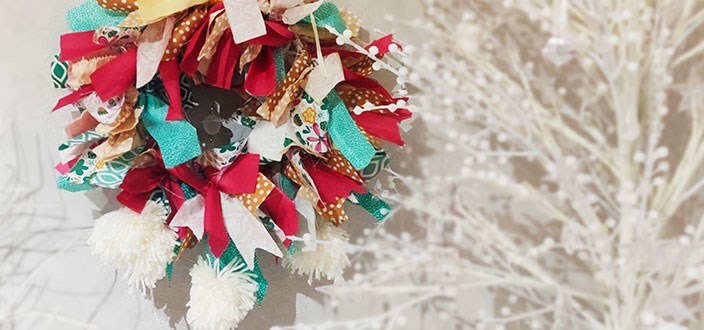 Boîte de rangement en tissu pour décorations de Noël - Bordeaux à étoiles -  ON RANGE TOUT